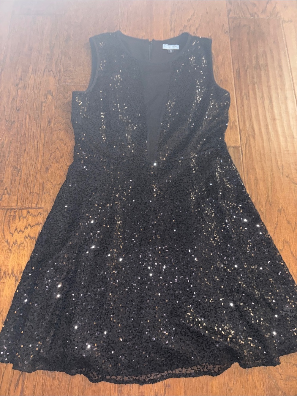 Cynthia Rowley Black Sequin Mini Dress